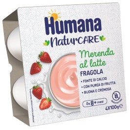 Humana Merenda Latte Fragola 400 g | FarmaLùmina