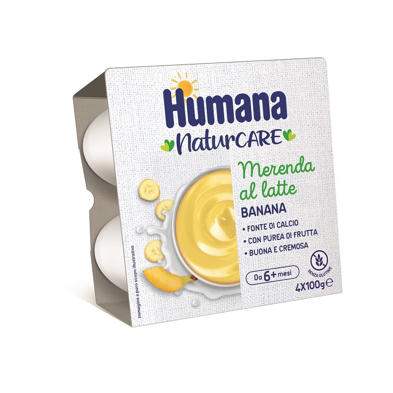 Humana Merenda Latte Banana 400 g | FarmaLùmina