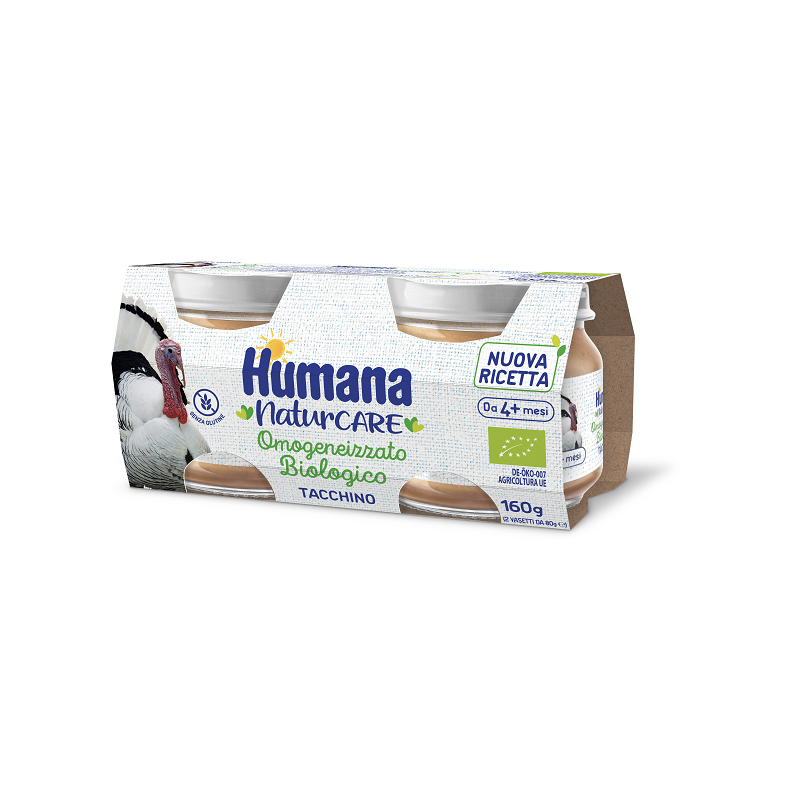 Humana Omogeneizzato Tacchino Bio 2 vasetti 80 g | FarmaLùmina