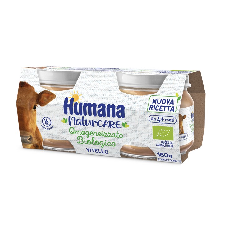 Humana Omogeneizzato Vitello Biologico 2 Pezzi 80 g