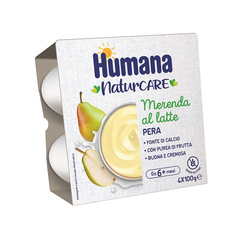 Humana Merenda al Latte Pera 100 g | FarmaLùmina