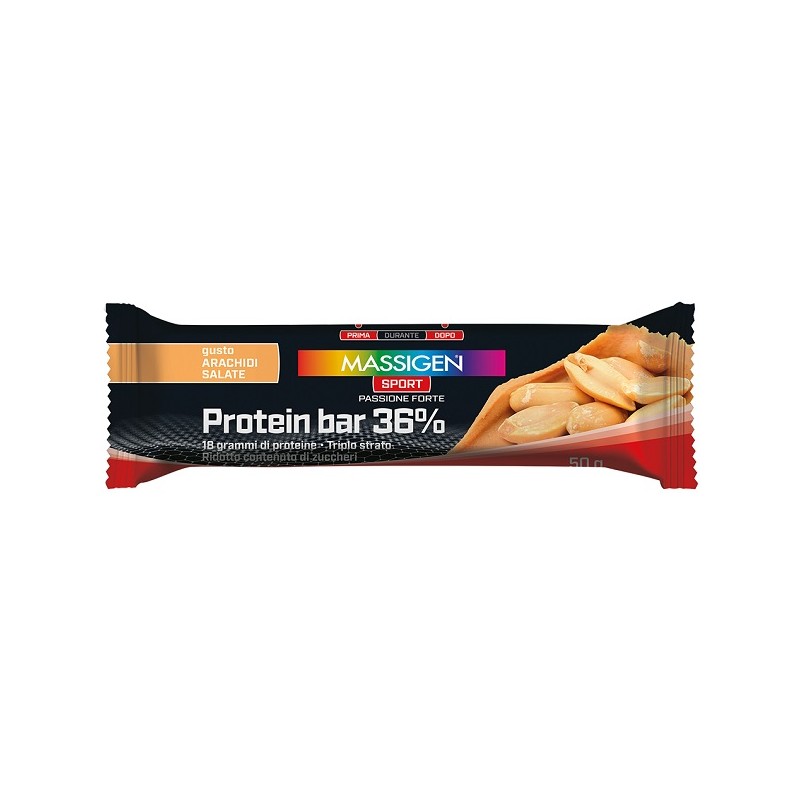 Mass Sport Protein Bar 36% Caramello Salato 35 g | FarmaLùmina