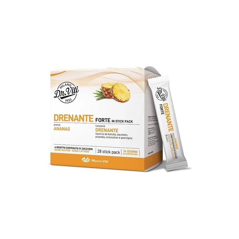 Dr Viti Drenante Forte Ananas 28 stick | FarmaLùmina