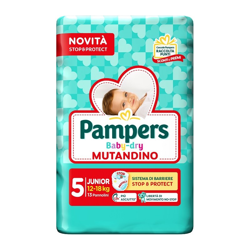 Pampers Baby Dry Pannolino Mutandina Junior 13 pz | FarmaLùmina