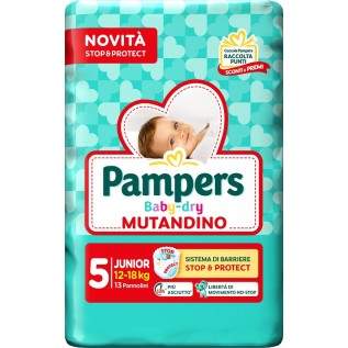Pampers Baby Dry Pannolino Mutandina Junior 13 pz | FarmaLùmina