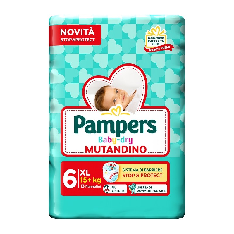 Pampers Baby Dry Pannolino Mutandina Extra Large 13 pz | FarmaLùmina