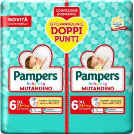 Pampers Baby Dry Pannolino Mutandina Extra Large 26 pz | FarmaLùmina