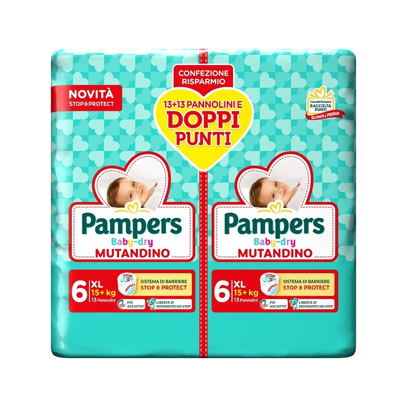 Pampers Baby Dry Pannolino Mutandina Extra Large 26 pz | FarmaLùmina