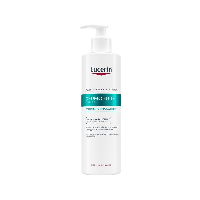 Eucerin Dermopure Detergente Tripla Azione 400 ml | FarmaLùmina