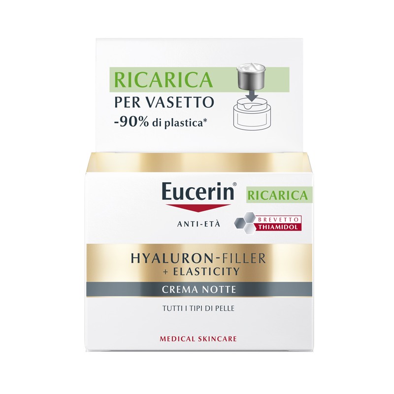 Eucerin Hyaluron-Filler Crema Notte Ricarica 50 ml | FarmaLùmina