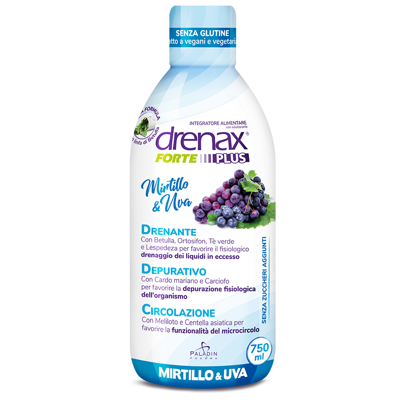 Drenax Forte Originale Mirtillo e Uva 750 ml | FarmaLùmina