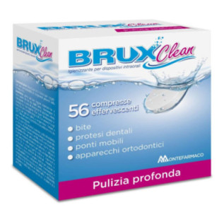BRUX CLEAN 56CPR EFFERVESCENTI - Pulizia Profonda di Apparecchi Ortodo