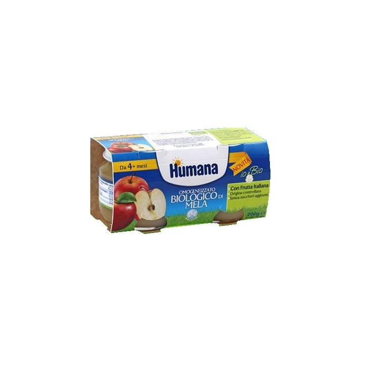 Humana Io&Bio Omogeneizzato Mela Bio 2 Vasetti 100 g