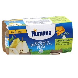 Humana Omogeneizzato Pera Bio 2 vasetti 100 g | FarmaLùmina