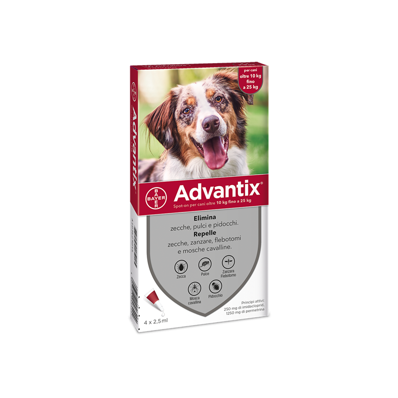 Advantix Spot On 10-25 kg | FarmaLùmina