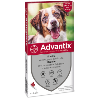 Advantix Spot On 10-25 kg | FarmaLùmina