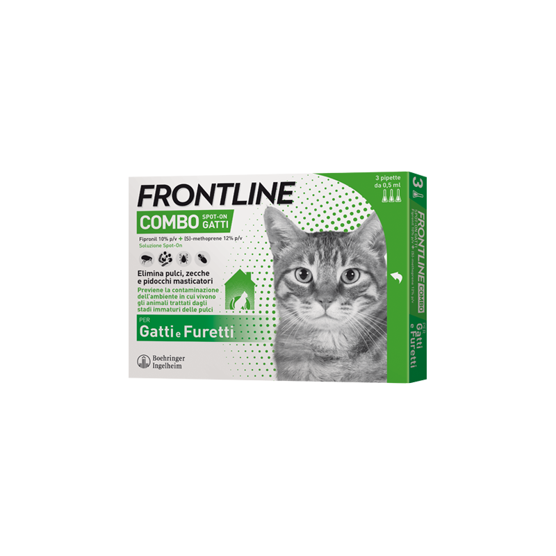 Frontline Combo 3 Pipette Gatti | FarmaLùmina