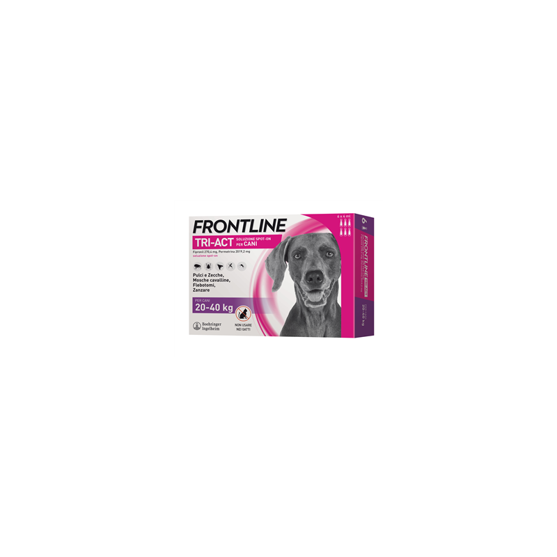 Frontline Tri-Act Antiparassitario per Cani 6 pz | FarmaLùmina