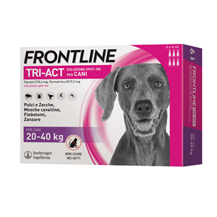 Frontline Tri-Act Antiparassitario per Cani 6 pz | FarmaLùmina