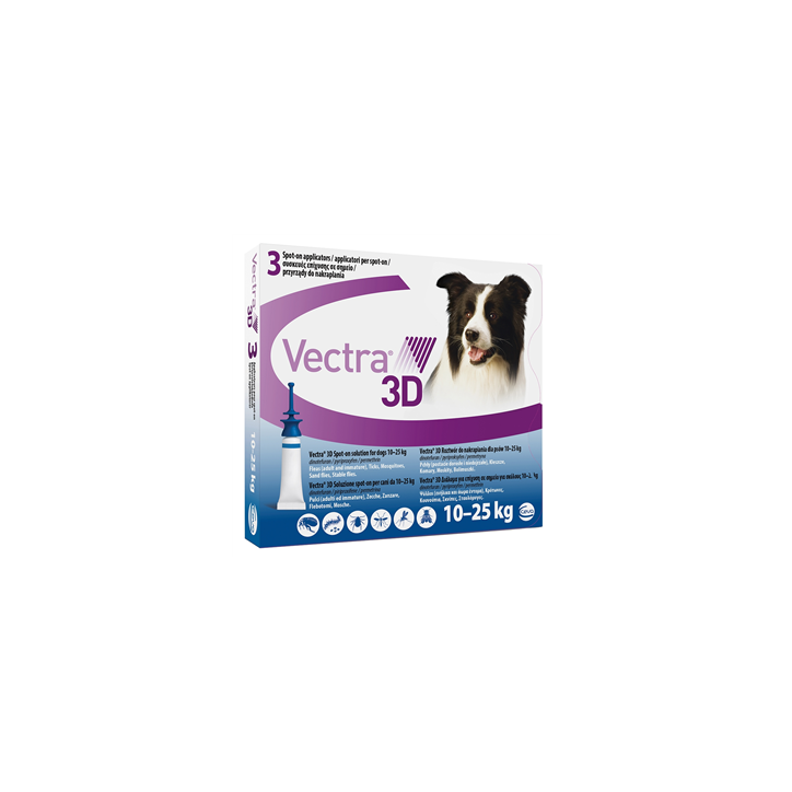 Ceva Vectra 3D 3Pip 10-25 kg Blu
