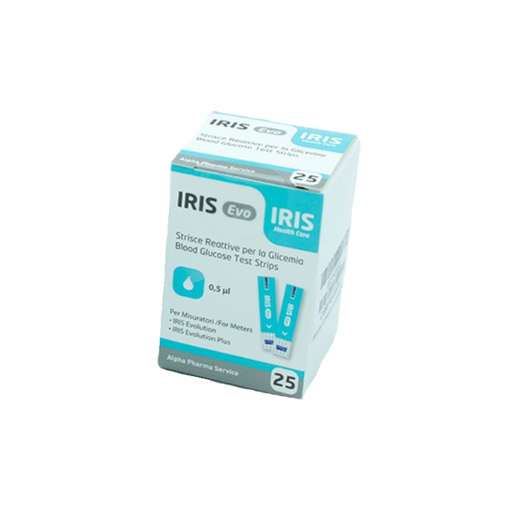 Alpha Pharma Service Strisce Misurazione Glicemia Irix Evo 25 pezzi