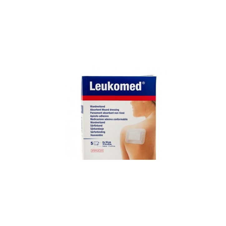 Leukomed Medic Medicazione Post-Operatoria in Tessuto Non Tessuto 8 x 10 cm