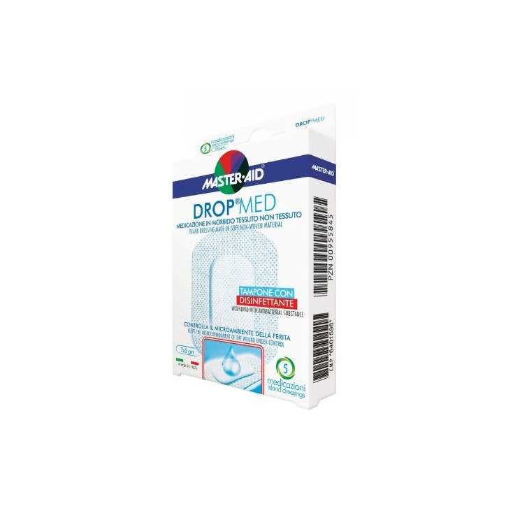 Master Aid Drop Med 10 x 10 cm 5 pezzi