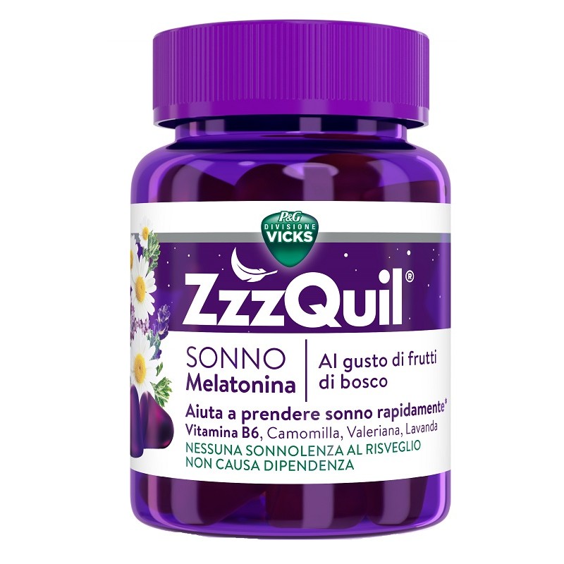 Vicks ZzzQuil Sonno 30 pastiglie gommose | FarmaLùmina